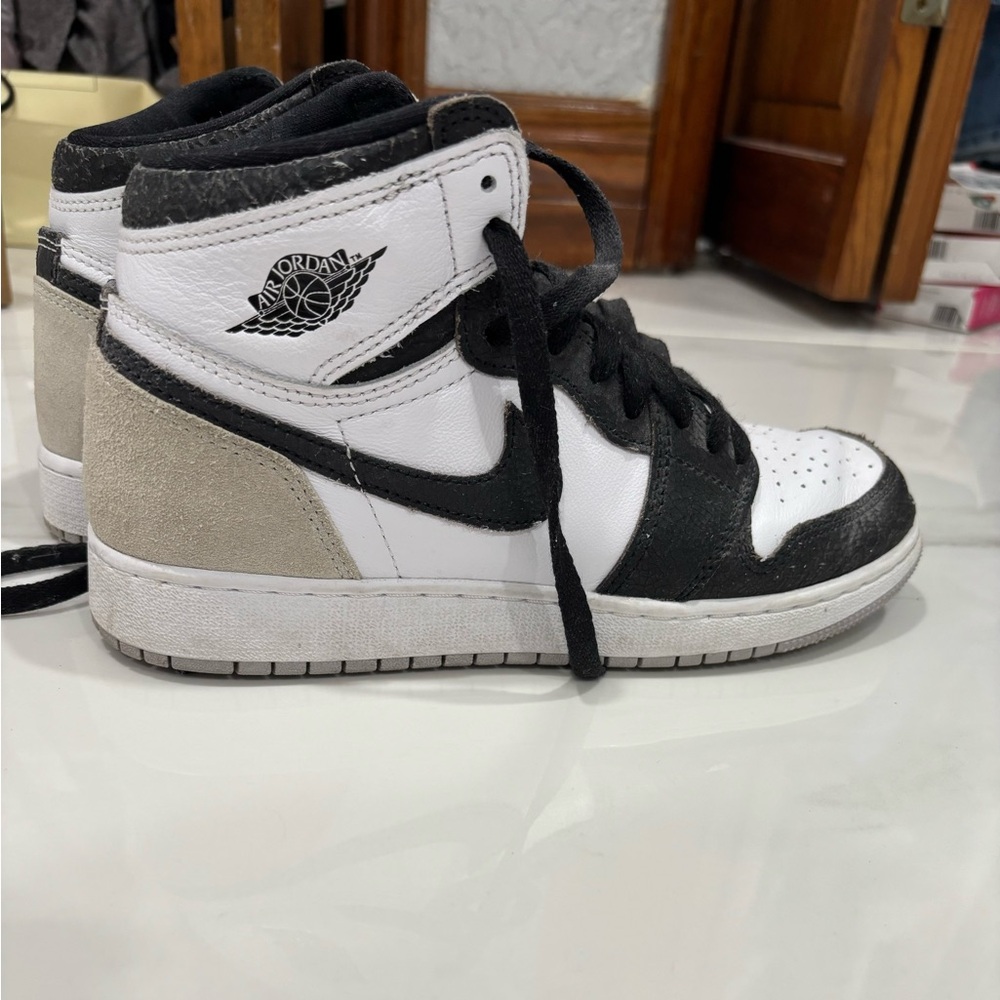 Air Jordan High-Top Sneakers Black and White